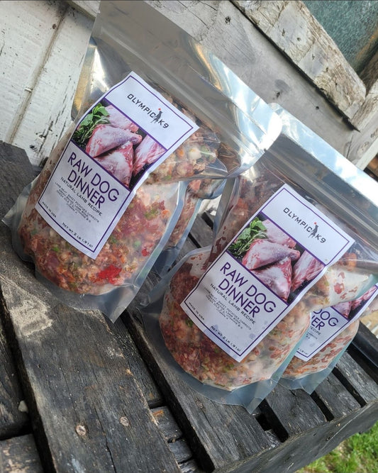 Farm Fresh Organic Lamb Canine Raw Food (10) 2lbs resealable pouches. 20lbs Box ( LAMB )
